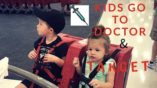 Kids Go To The Doctor|Shots|Shopping|Target|Weekend Vlog