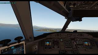 X-Plane 12 FlyJSim_Q4XP_12 check list cruise, approach and landing with vertical navigation