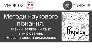 Фізика 10. Урок-презентація «Методи наукового пізнання. Фізичні величини та їх вимірювання. Похибки»