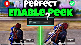 How to Enable Peek in Pubg Mobile | 100% complete with live proof | Problem Solved