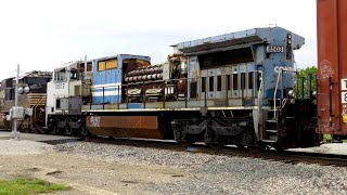 (4K) Conrail-Painted Dash 8.5-40CW on Its Final Journey