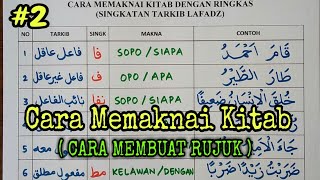 CARA MEMAKNAI KITAB #2 - Singkatan Tarkib + Cara Membuat Rujuk