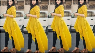 long kurta designs with jeans /long kameez images/new trend of kurti designs/TREND SPOTTER