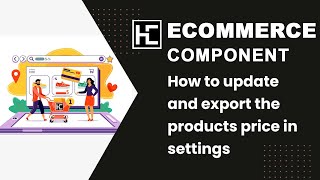 How to update and export the products price in settings