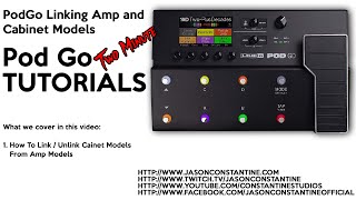 PodGo - Two Minute Tutorial - Link / Unlink Amp and Cab Models