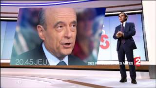 Des Paroles et des actes jeudi 20h45 France 2 29 9 2014 alain juppé nicolas sarkozy