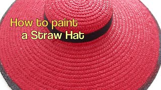 How to paint straw hat