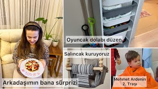 1K OLDUK 🎉| ARKADAŞIMIN SÜPRİZİ | DOĞUM GÜNÜ TIRAŞI |OYUNCAK DOLABI YERLEŞTİRME | SALINCAK KURULUMU