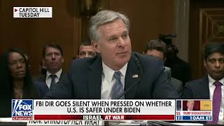 Is America Safer With Biden? FBI  Director Goes SILENT! Testifies on Border, Terrorism!