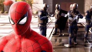 Spider-Man destroys bad cops - Spider-Man Remastered PC