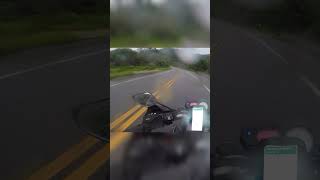 CHUVA FORTE NA VIAGEM DE MOTO #CHUVA #TEMPORAL #RODOVIA #MOTO #MOTOCICLISTA #MOTOCICLETA #SHORTS