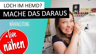 LIVE nähen: Was wird aus diesem zerissenem Hemd?