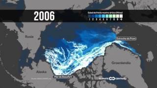 Pérdida de hielo marino ártico desde 1990