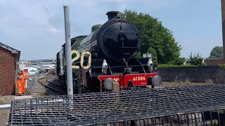 61306 Mayflower and 47810 depart paignton 1/6/24