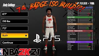 MOST OVERPOWERED ISO BUILD ON NEXT GEN NBA 2K21.. 74 BADGES!?