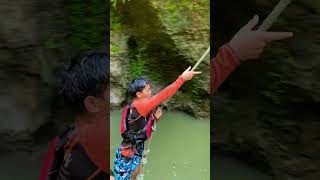 NYOBAIN GELANTUNGAN TARZAN VIRAL #ciwayangpangandaran #travel #wisata #ciwayangbodyrafting