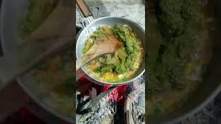 Making of Tarrka for Sarson Ka Desi Saag :) | JB Malik Vlogs | Village Food | #shorts #viral