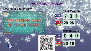 [LIVE] PCSO 5:00 PM DRAW - DECEMBER 08, 2024 LOTTO RESULTS