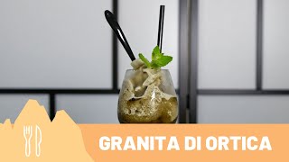 Corso di #Gelato - Granita fresca all' #Ortica fatta in casa con Sandro