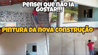 PINTURA DA NOVA CONSTRUÇÃO OLHA COMO FICOU ELA FINALIZADA Diário de obra