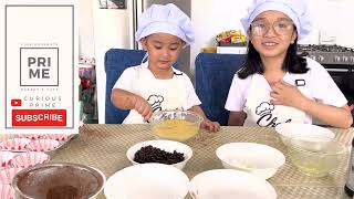 Kids bake cupcakes 🧁| Kids Fun Activity | Toddler baking #CuriousPrime | 011022 Chocolate Cupcakes