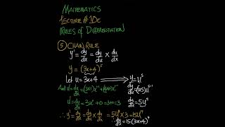 DIFFERENTIATION || Chain Rule | Lecture 10c | #calculus | #maths