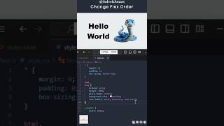 💥 HTML, CSS - Change Order Flex || Solve It Smart