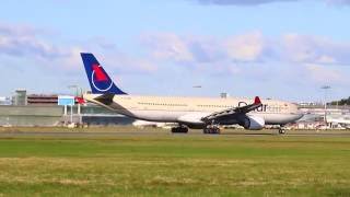 Onur Air Airbus A330-300 TC-OCA depature at Bremen Airport (BRE 04.10.16)