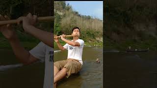 Pather pachali theme flute music #shorts #flutemusic #instrumentalmusic