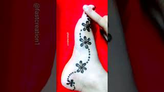 Amazing reverse leg mehndi।।beautiful foot mehndi design।।easy leg mehndi design।।latest mehndi