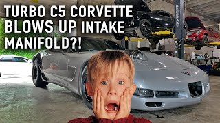 OUR 4 DIGIT CORVETTE BLOWS A MANIFOLD!!