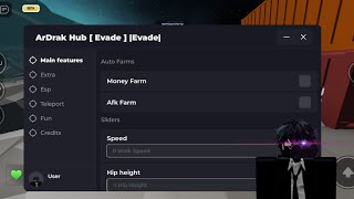 ArDrak Hub | Evade Script [OP]