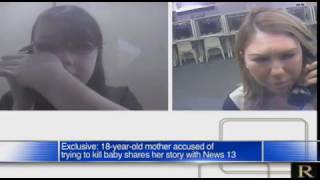 Exclusive: Teen mom accused of trying to smother infant speaks from behind bars