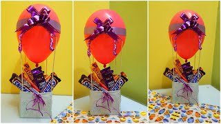 DIY Balloon Bouquet | Hot Air Balloon Chocolate Bouquet | Easy Gift Idea | Chocolate Bouquet