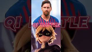 🐈catnoir 🆚 Messi ⚽#messi #disney #fight #shorts #sportsnews #dreamworks #catnoir #jackfrost  #fifa22