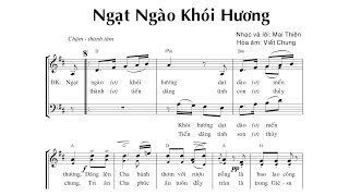 Ngạt Ngào Ơ Khói Hương (St: Mai Thiện) -  Le Phuong Thuy   Nhom Cat Trang | Lyrics