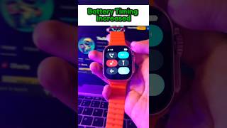 T900 Ultra or T800 Ultra Smartwatch Battery Timing Increase Tricks🔋Part 2#shorts#battery#techingthat