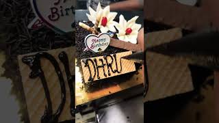 Tag your bestfriend #chocolatecake #cake #decoration #ytshorts #status #making #name #shots #dhruv