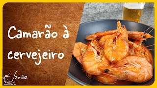 Receita de camarão com cerveja (à cervejeiro)