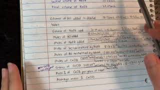 Titration 2 (Antacid) Lab Calculation Example