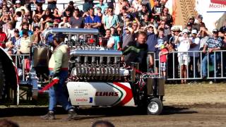 Tractor-Pulling EM 2012 Green Fighter 4,5t Full-Pull