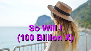 So Will I (100 Billion X) - Karaoke Alto Saxophone Instrumental Joel Houston, Michael Fatkin V1