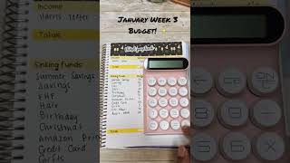 January Week 3 Budget! 🤑 #cashbudget