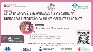 26/10/2021 -  Salas de Apoio à Amamentação e Garantia de Direitos p/ Proteção da Gestante e Lactante