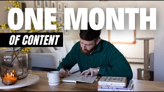 How to Create One Month of Content In 3 Hours | Content in to Coaching Clients