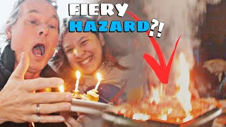 😱 HOME BBQ GRILL EXPLOSION?! Papa's busy birthday...🌴 The Hightrees 🌲 Family Vlog