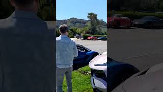 lotus evija (2000 hp electric car) driving in Carmel valley