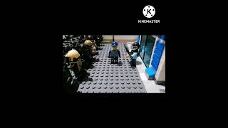 lego police station riot zombie stop motion