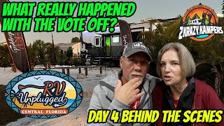 What really happened with Day 4 vote for RV unplugged? | @rvunplugged  Behind the Scenes Day 4