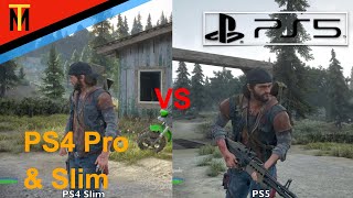 Days Gone - PS4 Slim & Pro vs. PS5 - Graphics Comparison - 4K60